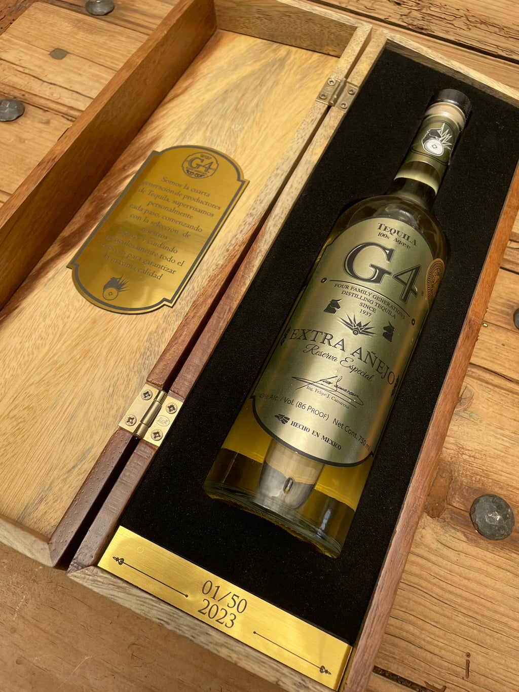【日本限定版 シリアルナンバー入り(50本限定)】G4 エクストラアネホ レゼルバエスペシャル 6年熟成 EXTRA ANEJO RESERVA ESPECIAL